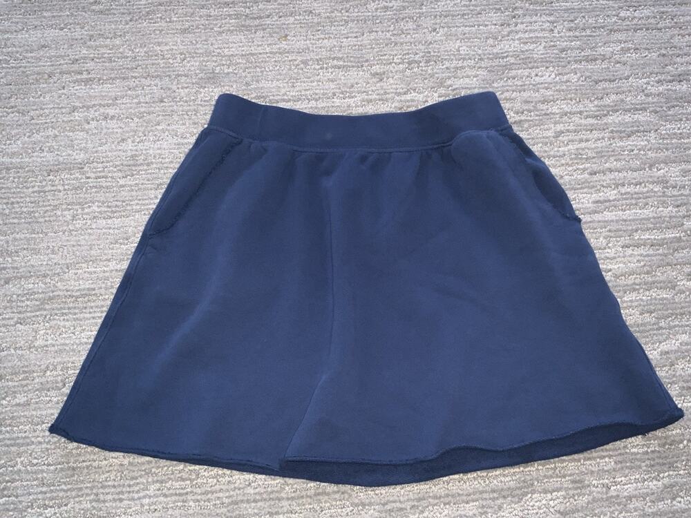Frank & Eileen Blue Sweatshirt Stretch Pocket Mini Skirt Women’s Small